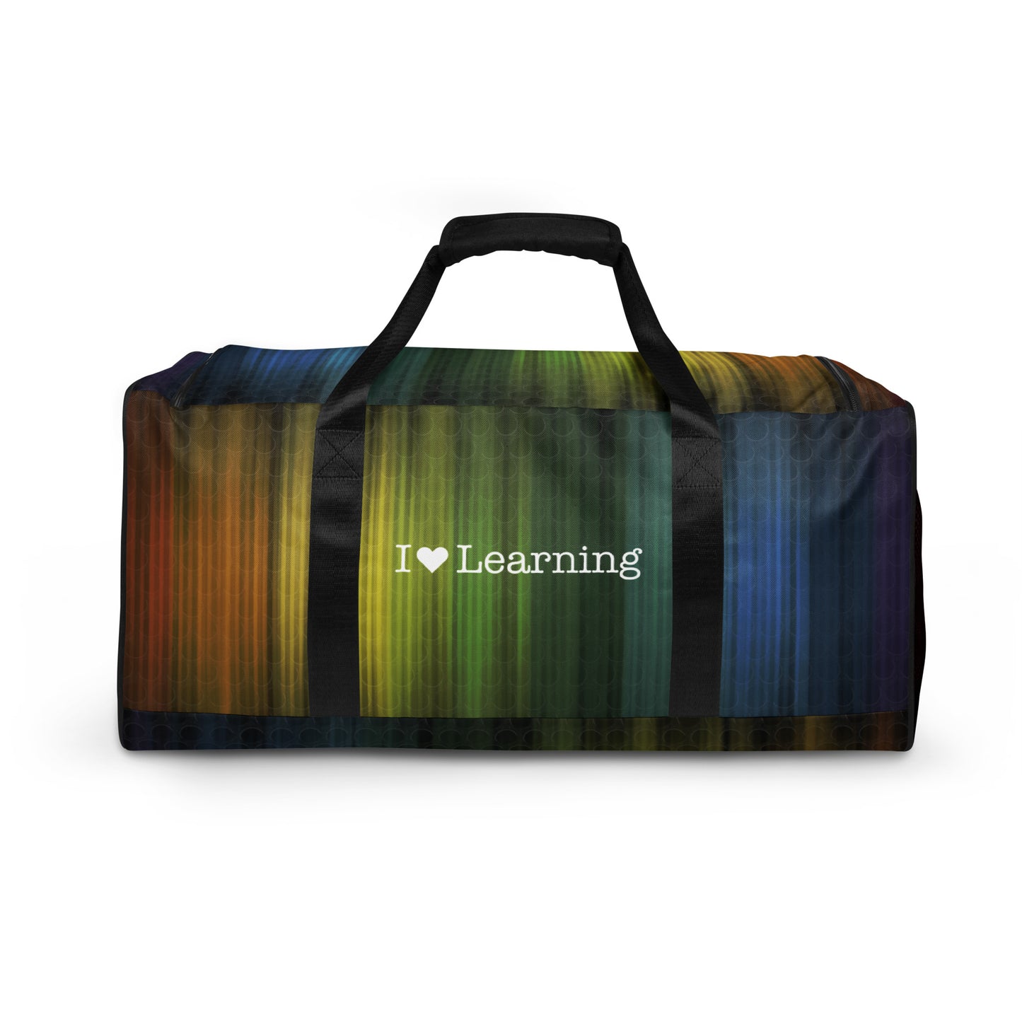 I Love Learning Rainbow Duffle bag