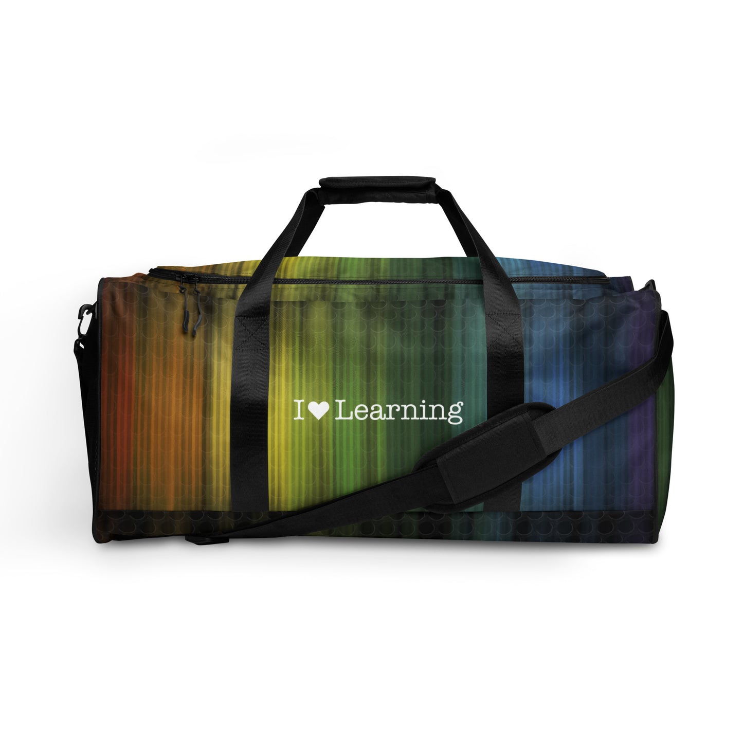 I Love Learning Rainbow Duffle bag