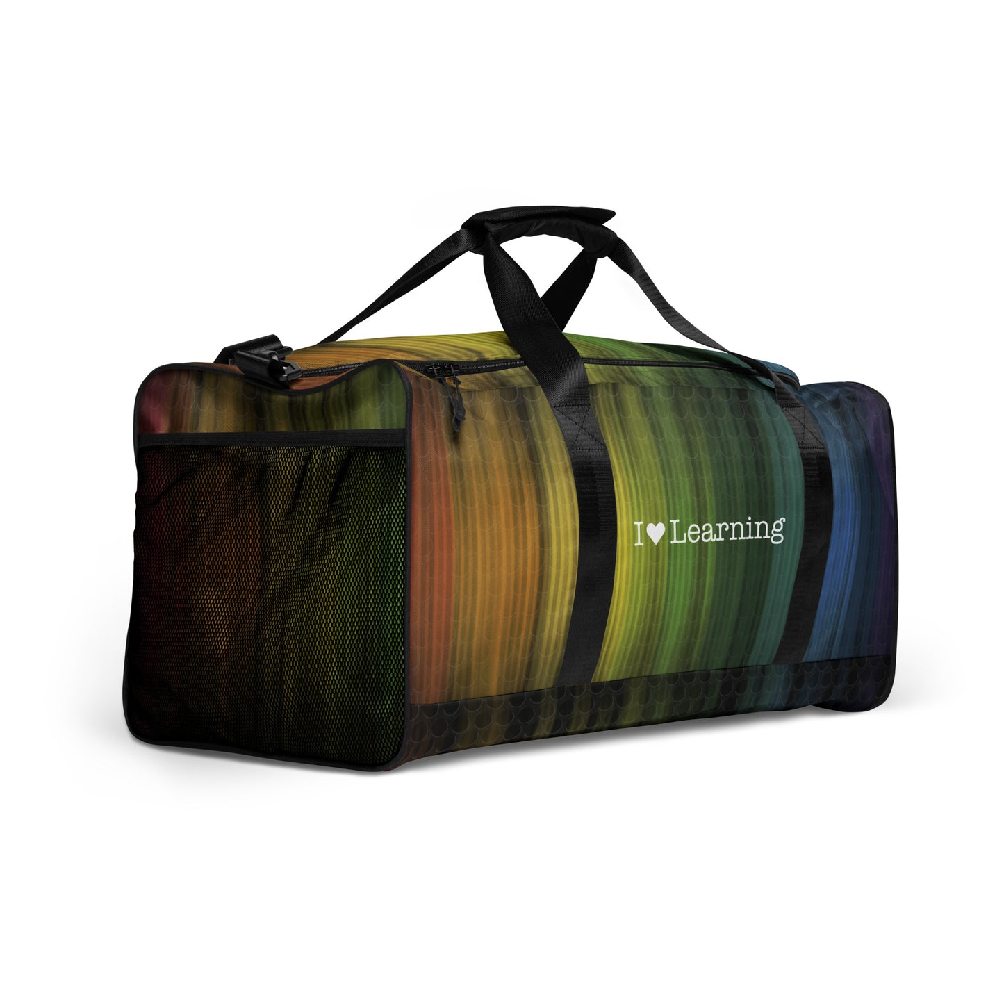 I Love Learning Rainbow Duffle bag