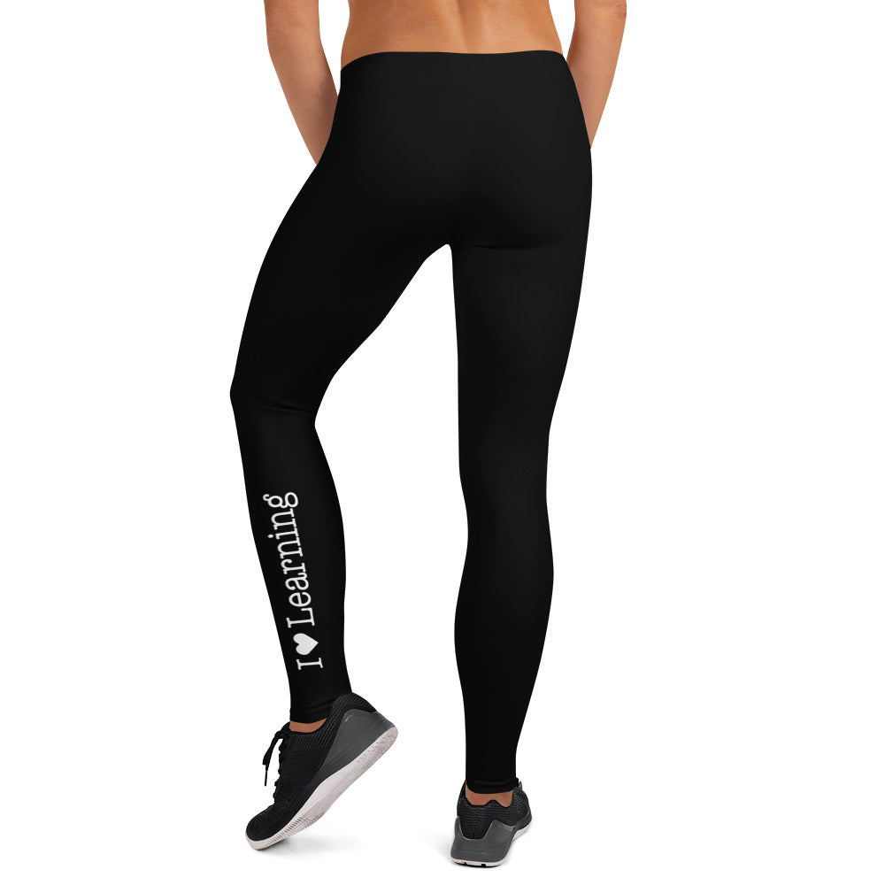 I Love Learning Black Leggings