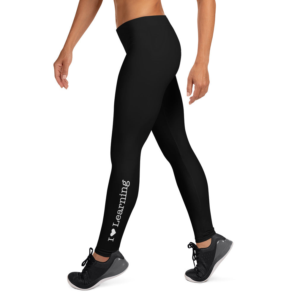 I Love Learning Black Leggings