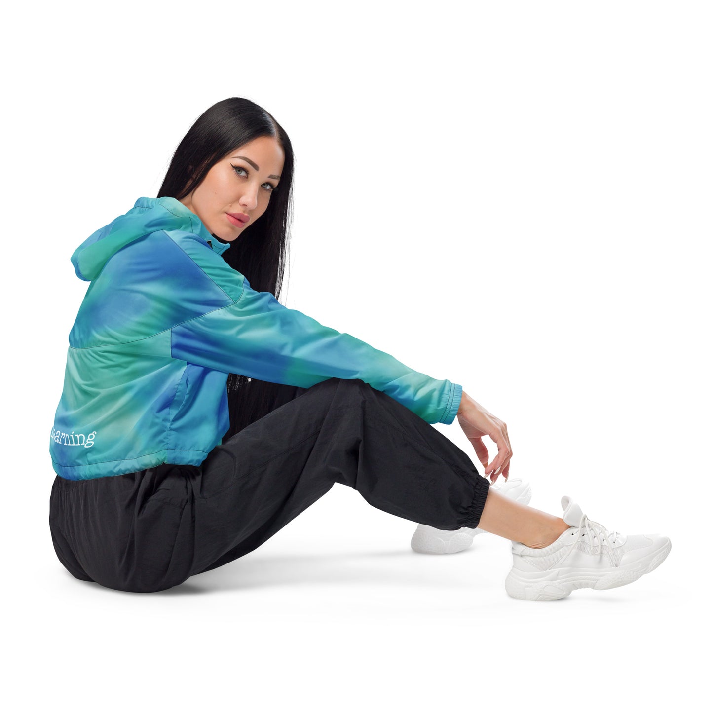 I Love Learning Cropped Windbreaker