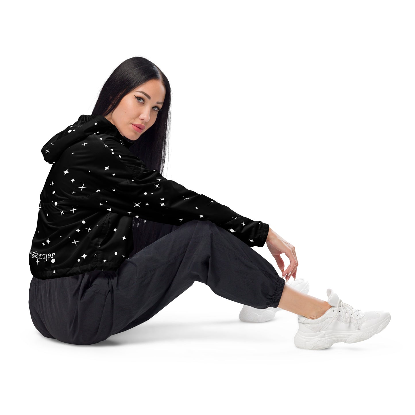 #LifeLongLearner Star Cropped Windbreaker