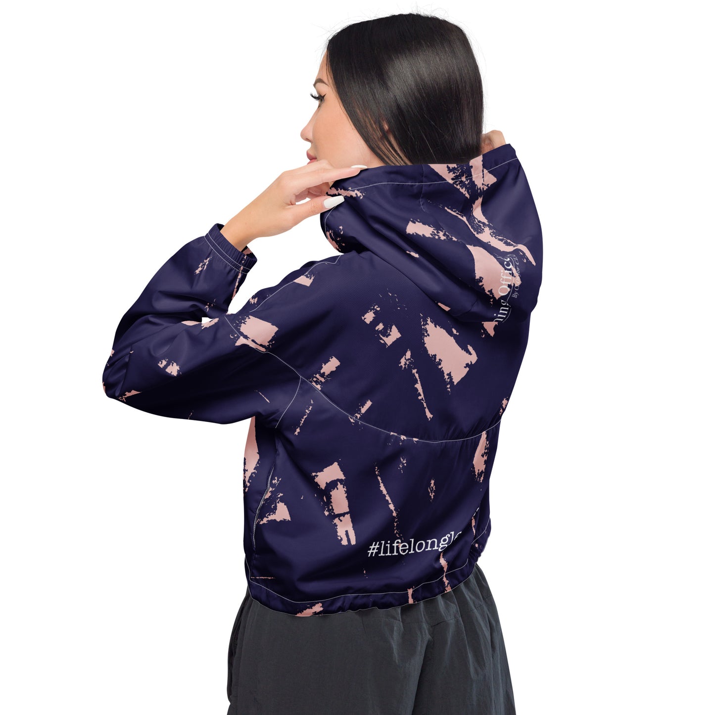 #LifeLongLearner Cropped Windbreaker