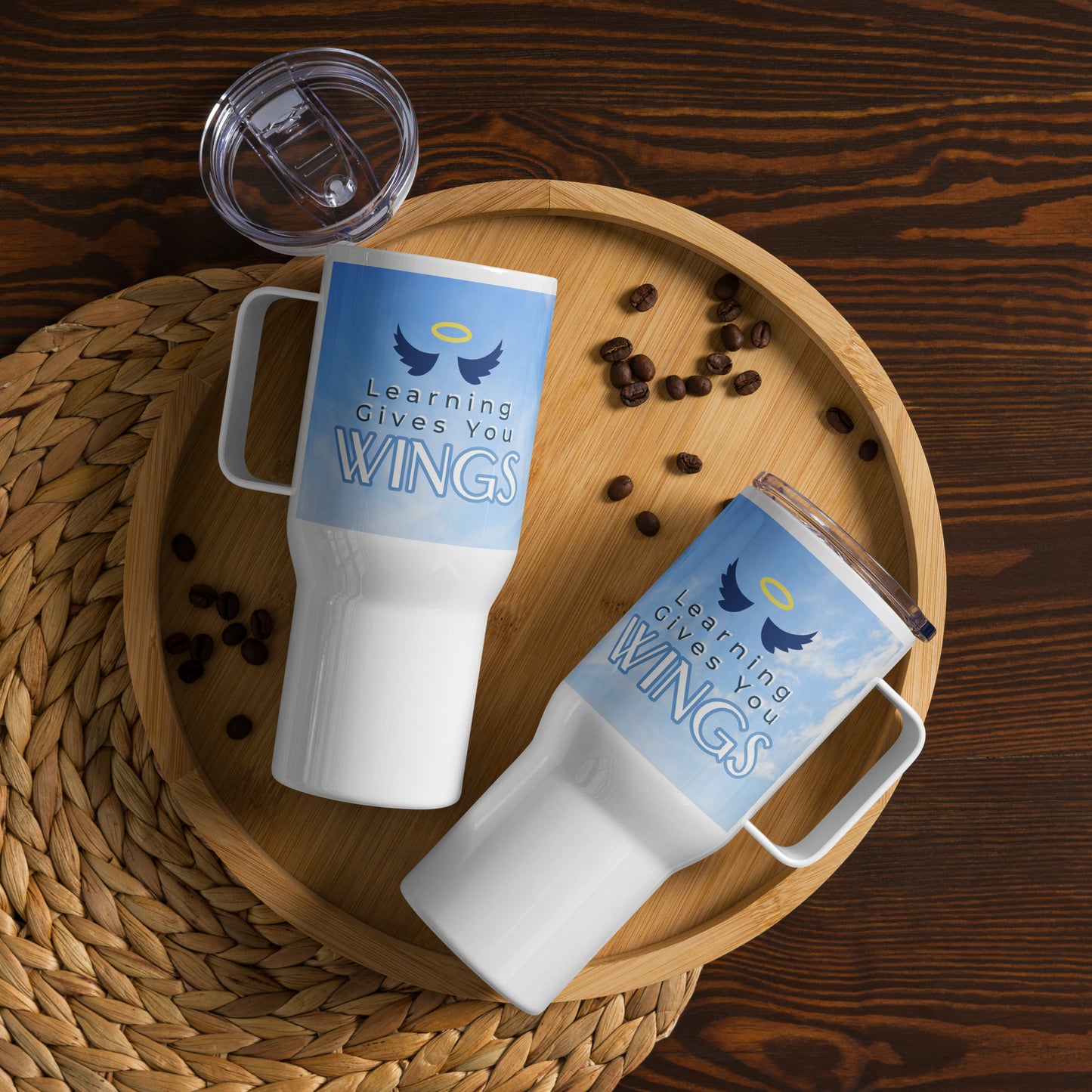 Learning Gives You Wings Travel Mug