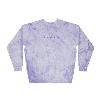 #LifelongLearner Color Blast Crewneck Sweatshirt