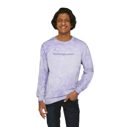 #LifelongLearner Color Blast Crewneck Sweatshirt