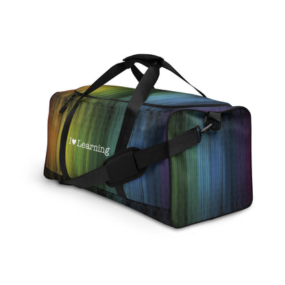 I Love Learning Rainbow Duffle bag