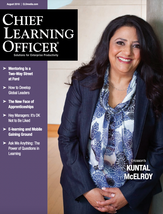 Chief Learning Officer – August 2016