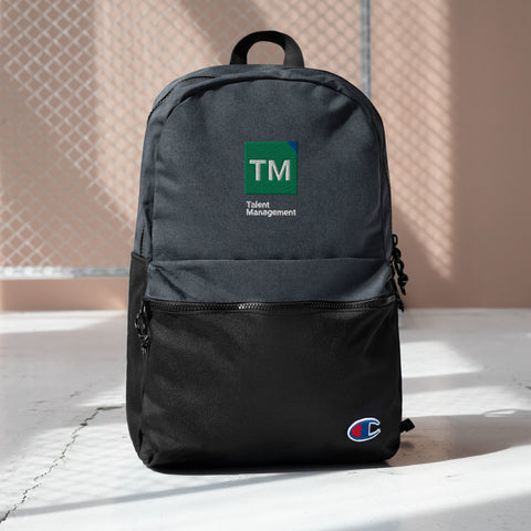 Talent Management Embroidered Champion Backpack