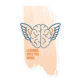 Learning Gives You Wings Sticker